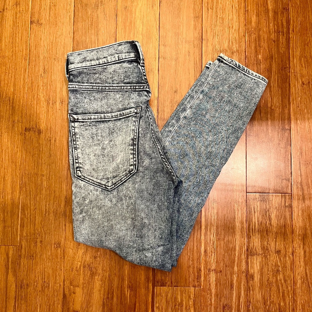 Express 0S Ankle Legging Super High Rise Jeans